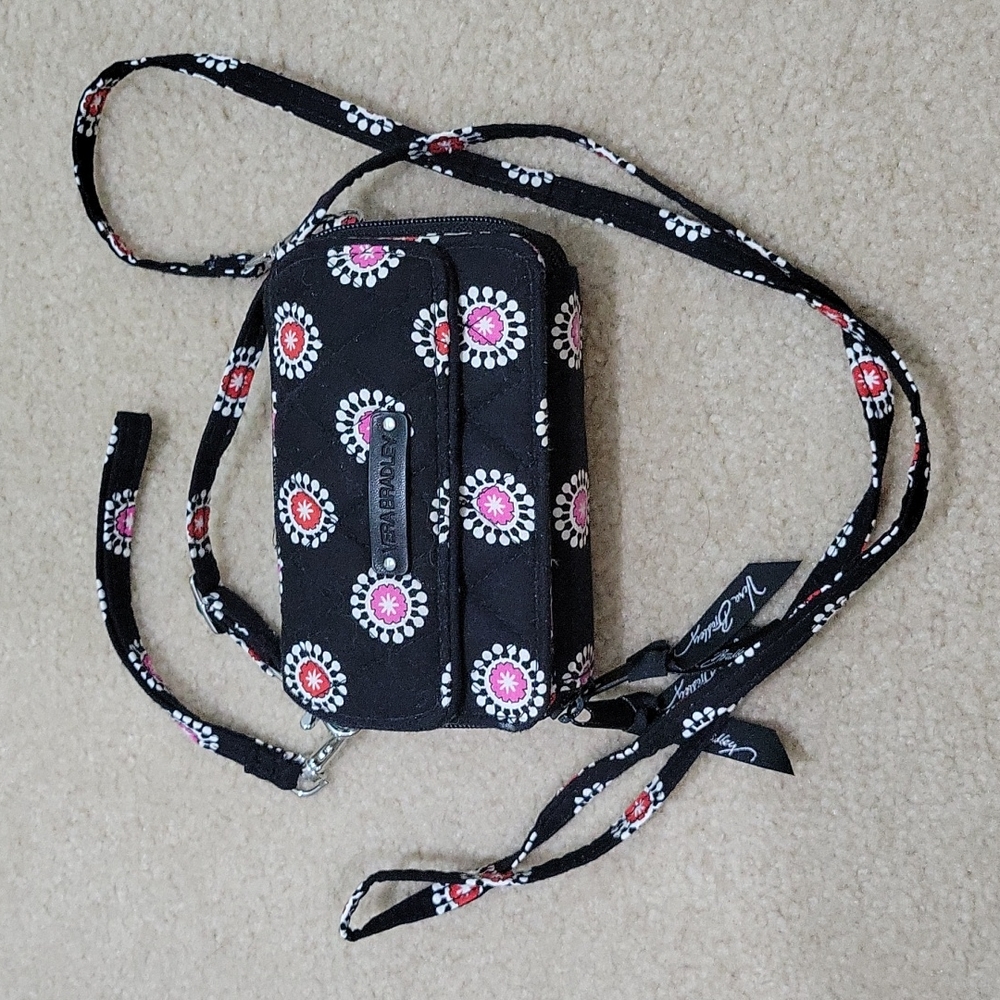 Vera Bradley Parisian Pom Poms Crossbody Wallet - Picture 1 of 4